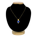 Traditional Gold-Plated Mango Pendant Chain