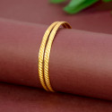 Gold Plated Textured Designer Bangles Set For Girls