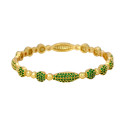 Elegant Gold Plated Designer Stone Bangle
