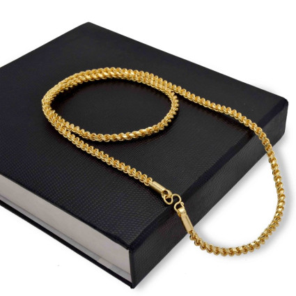 One gram Gold Plated Thick Coir Chain