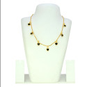 Gold-Plated CZ Heart Pendant Necklace