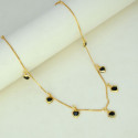 Gold-Plated CZ Heart Pendant Necklace
