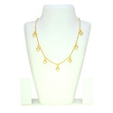 Gold-Plated CZ Heart Pendant Necklace