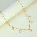 Gold-Plated CZ Heart Pendant Necklace