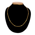 Elegant Gold Plated Mesh Pipe Chain