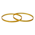 Elegant Matte Gold Plated Designer Bangles