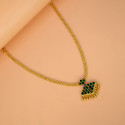 South Indian Traditional Gold Plated Stone Adial Necklace