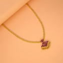 South Indian Traditional Gold Plated Stone Adial Necklace