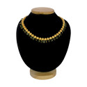 Stylish Gold Plated Crystal Hanging Ball Chain Necklace