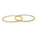 Trendy Gold-Plated Wavy Pattern Bangles