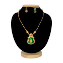 Divine Lakshmi Enamel Pendant Necklace Set