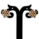 Alluring Gold Plated Floral Ruby Stud Earrings
