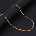 Exquisite Golden Beads Pink Pearl Chain