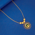 Traditional Gold Plated Lakshmi Pendant Necklace