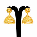 Gold Plated Big Floral Designed Umbrella Jumkha Earrings
