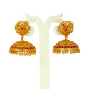 Premium Gold Plated Net Designer Jimikki/Jhumkas
