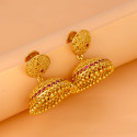 Premium Gold Plated Net Designer Jimikki/Jhumkas