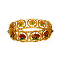 Contemporary Matte Finish Kemp Lotus Bangle