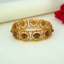 Contemporary Matte Finish Kemp Lotus Bangle
