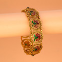 Contemporary Matte Finish Kemp Lotus Bangle