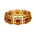 Contemporary Matte Finish Kemp Lotus Bangle