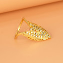 Premium Gold Plated Semiprecious Stone Vanki Ring
