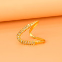 Premium Gold Plated Cubic Zirconia Vanki Ring
