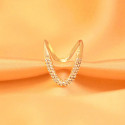 Premium Gold Plated Cubic Zirconia Vanki Ring
