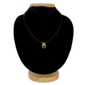 Elegant Invisible Chain CZ Victorian Pendant Necklace