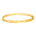 Gorgeous Sleek Gold Plated Designer Wave Bangles