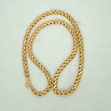 Stylish Gold-Plated Designer Lotus Chain 8P