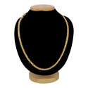 Stylish Gold-Plated Designer Lotus Chain 8P