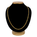 Stylish Gold Plated Figaro Link Unisex Sachin Chain