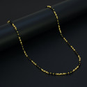 Classic Gold Plated Black Beads Mangalsutra Chain