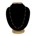 Classic Gold Plated Black Beads Mangalsutra Chain