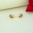 Stylish Gold Plated Stone Tear Drop Stud Earrings