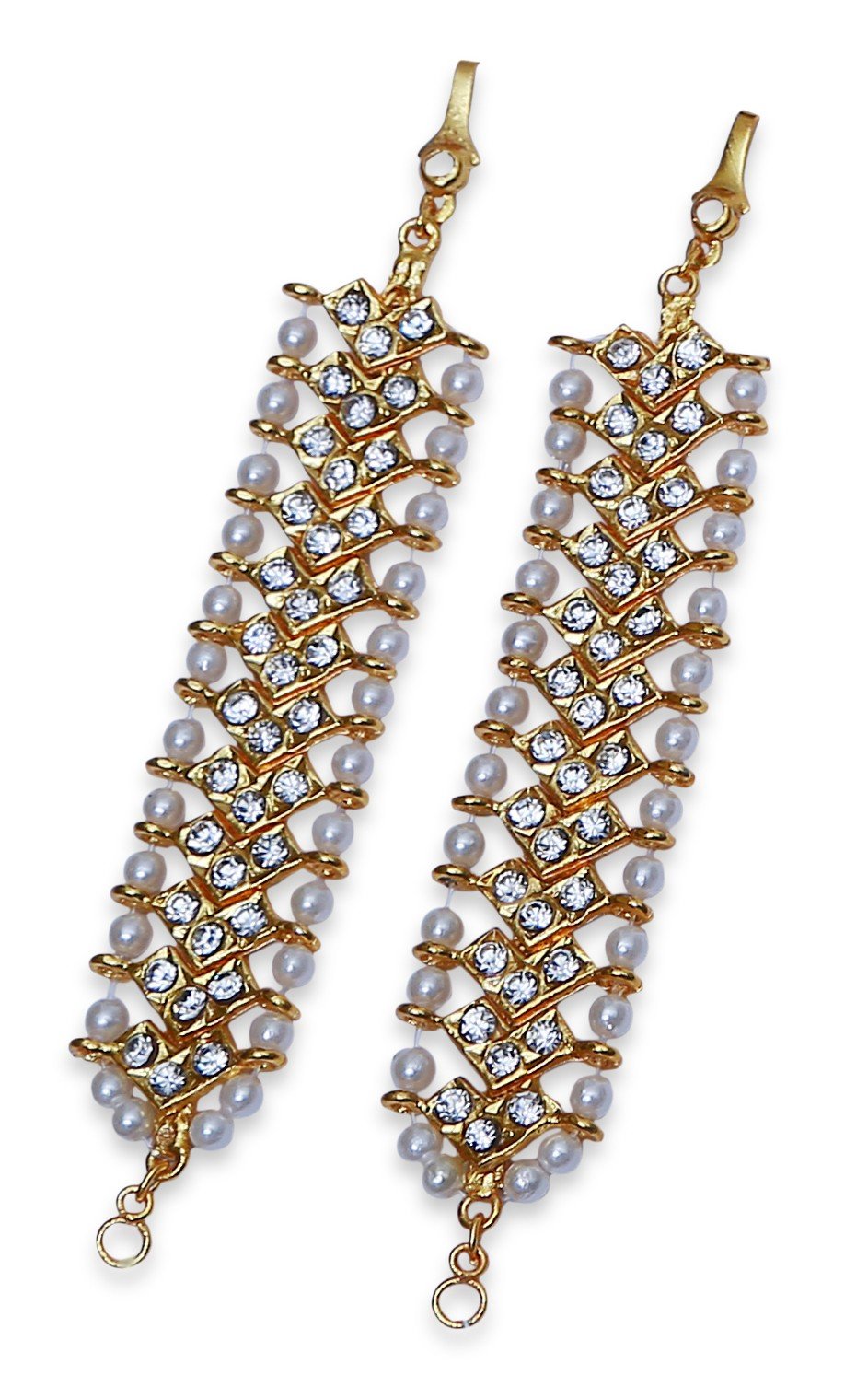 Trending stone chain earring