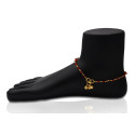 Gold plated Red Crystal Anklets