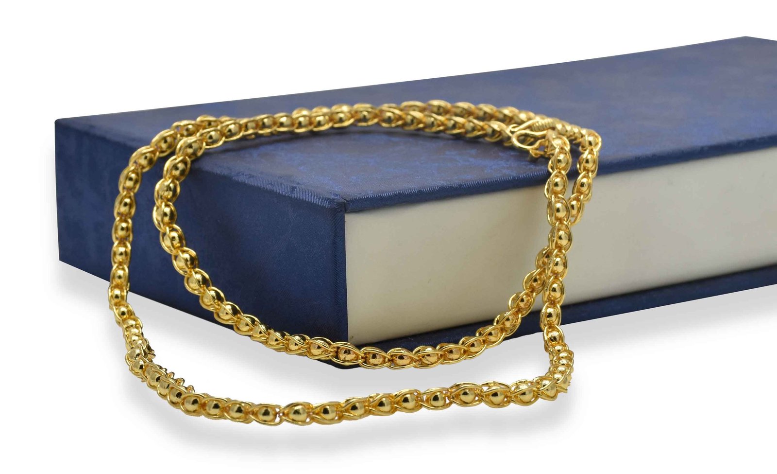 Impressive Stylish Double Curb Micro Men & Boys Gold-Plated Chain