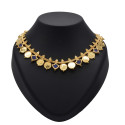 Gold plated Blue Palakka Coin Necklace