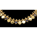 Gold plated Blue Palakka Kash Necklace