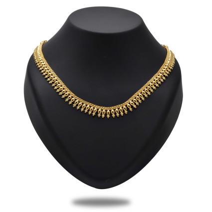 Stylish Designer Gold plated Pichimottu (Jasmine Bud) Necklace