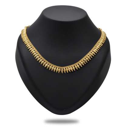 Stunning Designer Gold plated Pichimottu (Jasmine Bud) Necklace