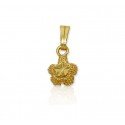 Gold Plated Small Floral Pendant
