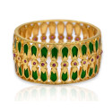 Traditional Broad Green Nagapadam Bangle