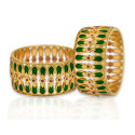 Traditional Broad Green Nagapadam Bangle