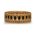 One Gram Gold Traditional Broad Nagapadam Bangle