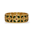 One Gram Gold Traditional Palakka Floral Bangle