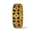 One Gram Gold Traditional Palakka Floral Bangle