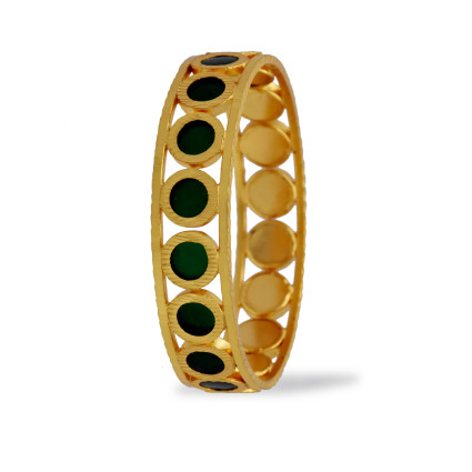 Trendy and Traditional Green Palakka Bangle